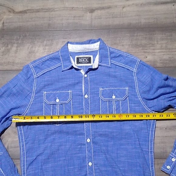 Buckle BLACK Athletic Fit button down shirt Size M Men - Picture 8 of 10